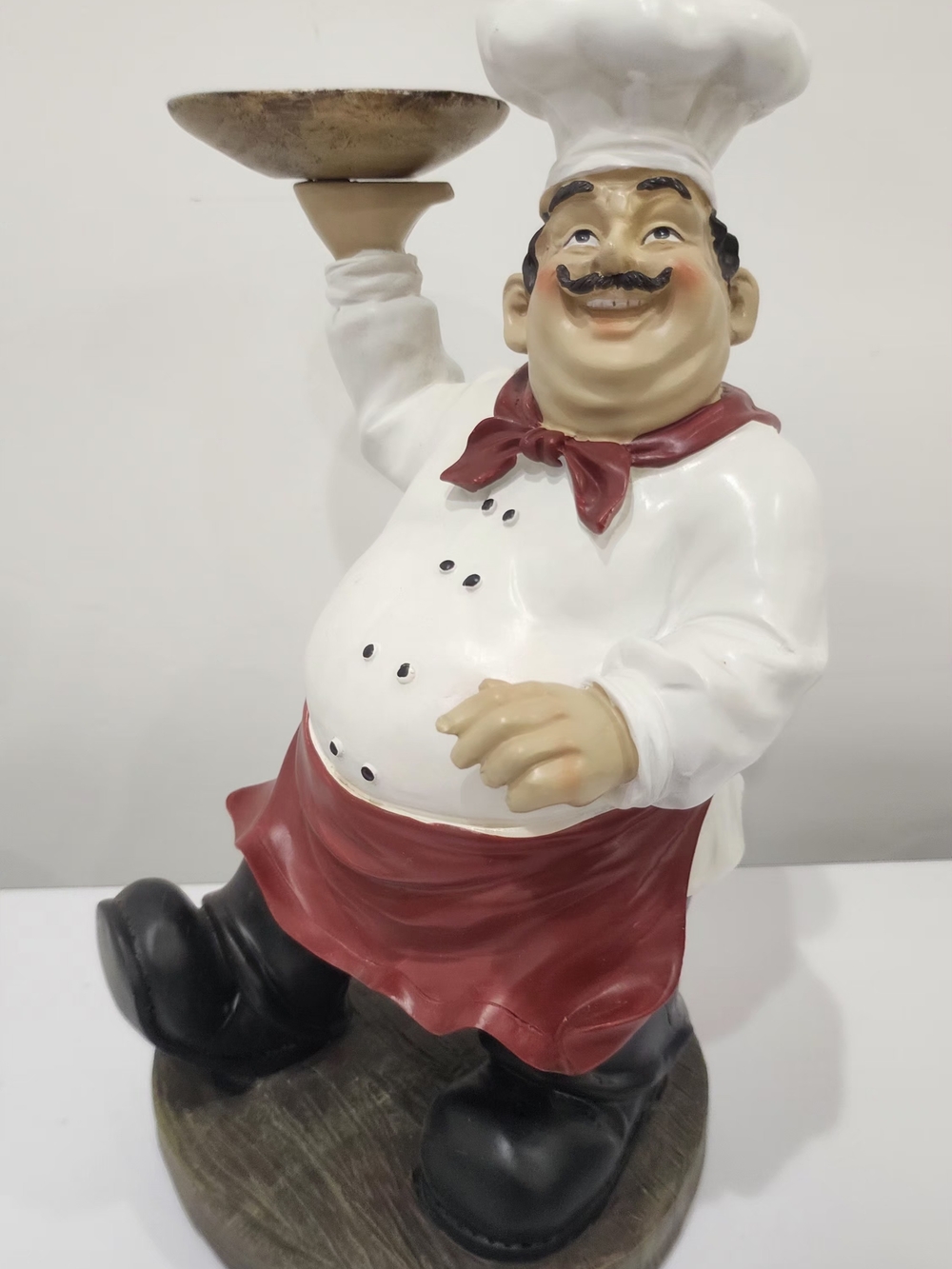 Fat Chef Frederico Italian Tuscany Figurine Carrying Pots Kitchen Decor 11 Inch